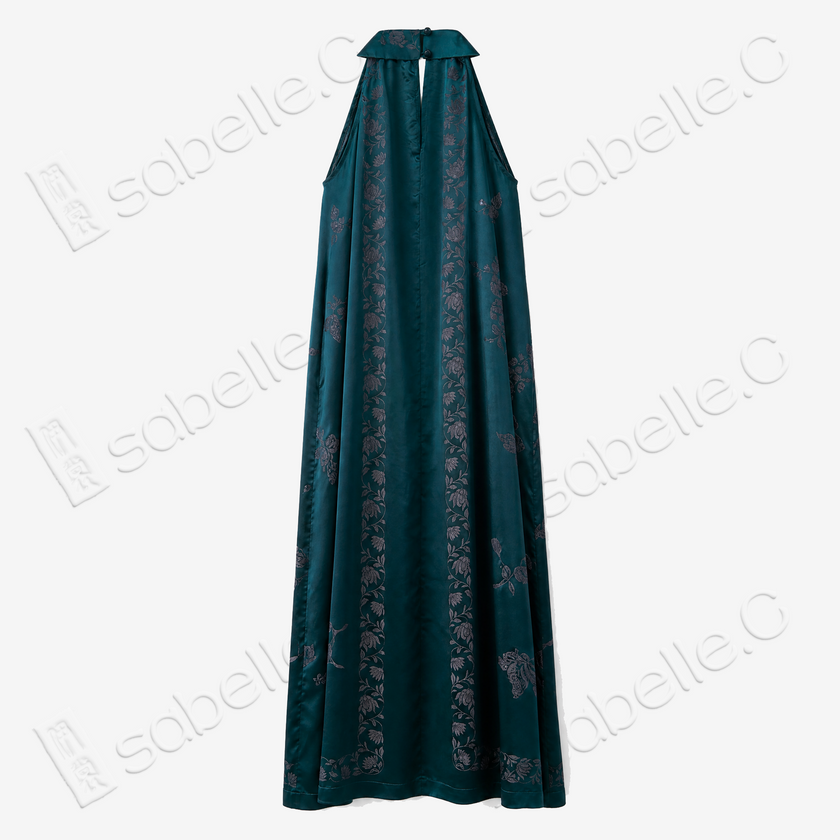 Heritage Silk Halter Dress Series - 「古韵」古董真絲老緞掛脖裙