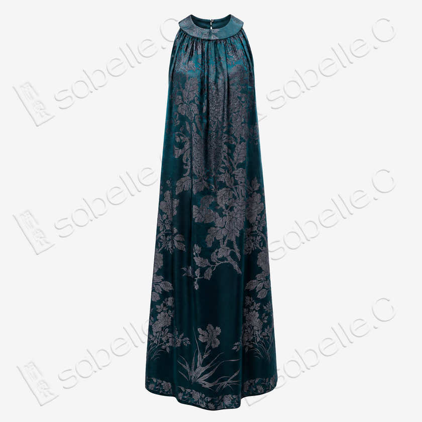 Heritage Silk Halter Dress Series - 「古韵」古董真絲老緞掛脖裙
