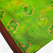Moss Green Pine & Auspicious Cloud Gambiered Canton Silk Dress - 「苔綠雲松」香雲紗長裙