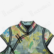 Ink Emerald Dragon & Phoenix Vintage Silk Satin Qipao - 墨翠龍鳳呈祥真絲老緞旗袍