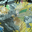 Ink Emerald Dragon & Phoenix Vintage Silk Satin Qipao - 墨翠龍鳳呈祥真絲老緞旗袍