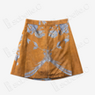 Amber Silver Phoenix Vintage Silk Skirt - 焦糖鳳凰紋古董真絲老緞裙褲