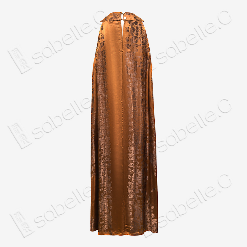 Heritage Silk Halter Dress Series - 「古韵」古董真絲老緞掛脖裙