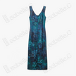 Emerald Pond Misty Lotus Gambiered Canton Silk Dress - 「碧潭煙荷」香雲紗長裙