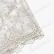 Ivory Beaded Floral Lace Shift Dress - 月白釘珠蕾絲裙