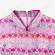 Peach Sunset Floral Brocade Pleated Hem Sleeveless Qipao - 桃霞寶相織錦百褶無袖旗袍