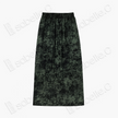 Misty Moss Ink Wash Gambiered Canton Silk Maxi Skirt - 「苔嵐墨暈」香雲紗長裙