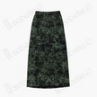 Misty Moss Ink Wash Gambiered Canton Silk Maxi Skirt - 「苔嵐墨暈」香雲紗長裙