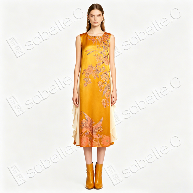 Vintage Silk Brocade Tunic Dress Collection - 古董真絲老緞裙裝系列