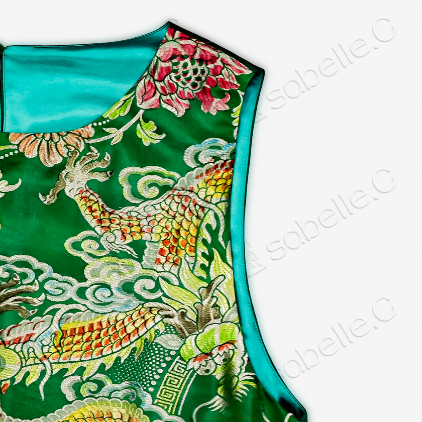 Vintage Silk Brocade Tunic Dress Collection - 古董真絲老緞裙裝系列