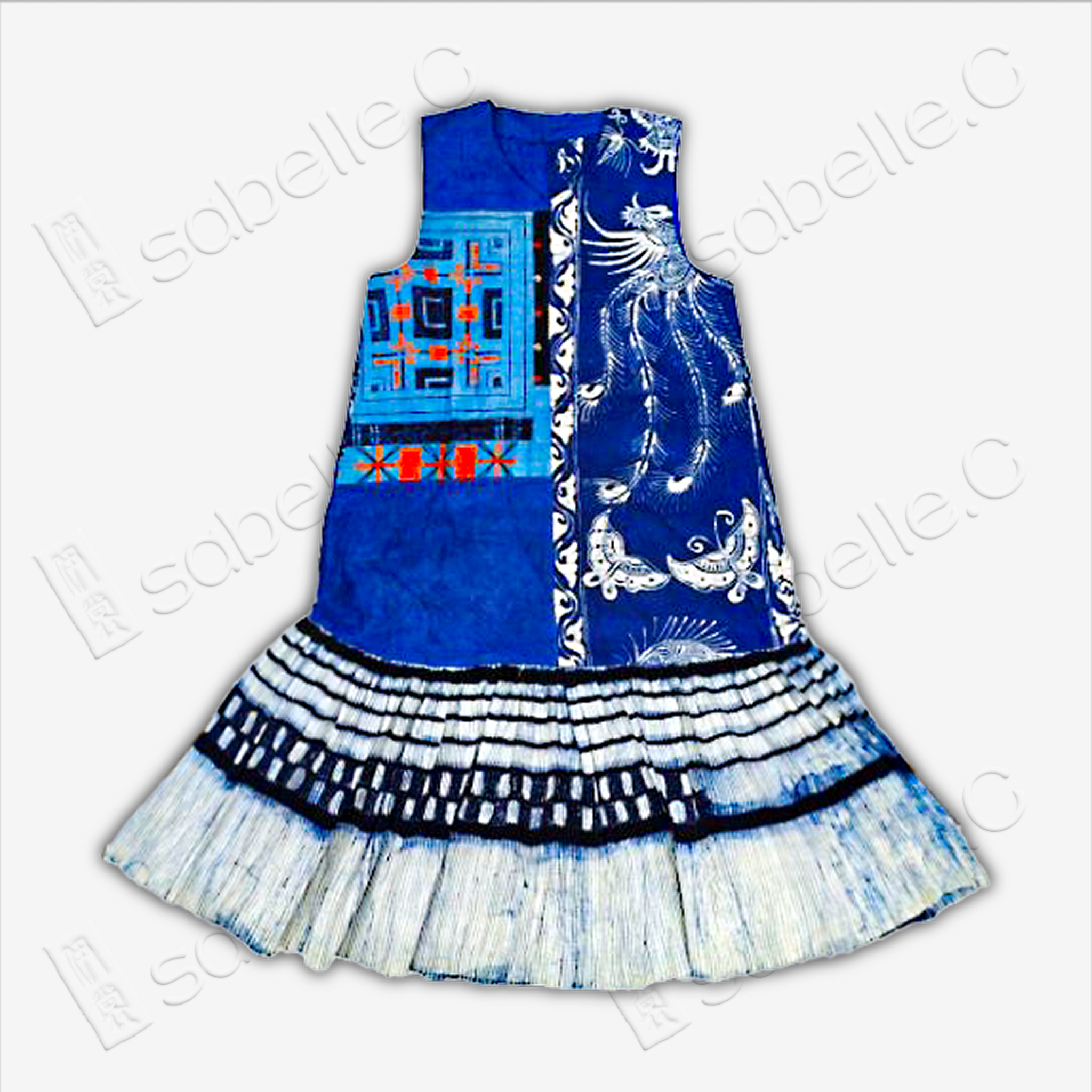 Soybean-dyeing Embroidered Dress