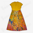 Gambiered Canton Silk Patchwork Dress (With Belt)