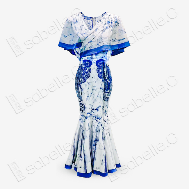 Soybean-Dyeing Mermaid Hem Dress