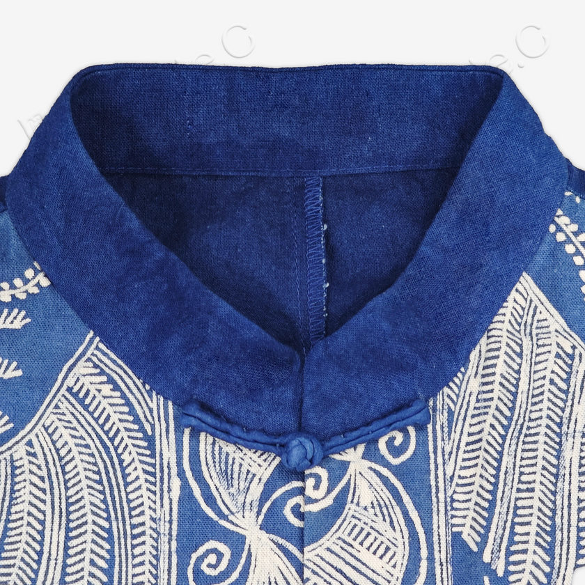 Wax & Soybean Dyed Qipao Dress