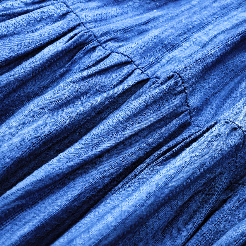 Soybean-dyeing Halterneck Dress