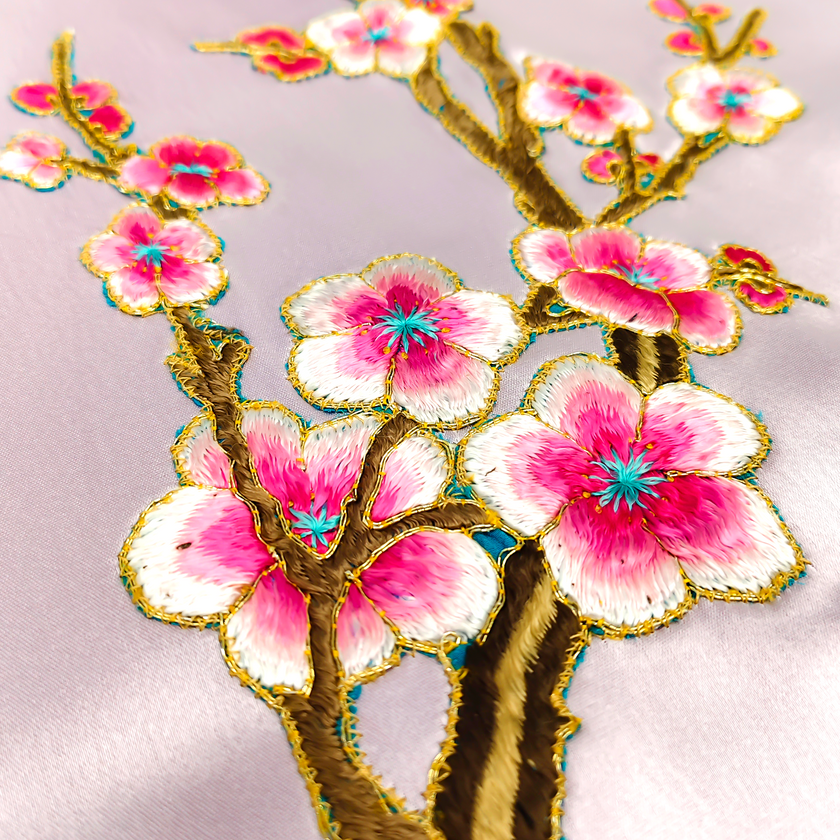 Heavy Silk Vintage Embroidery Set