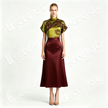 Jade Phoenix Crimson Banquet Silk Co-Ord Set - 「碧鳳絳筵」真絲套裝