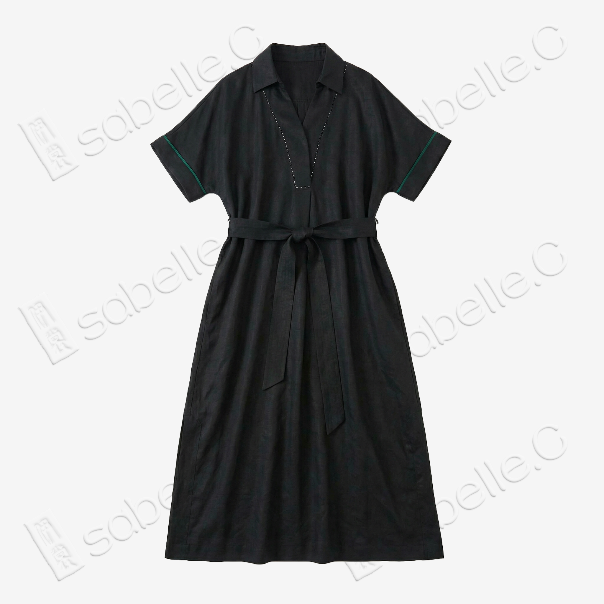 Reversible Turtle Crack Gambiered Canton Silk V-Neck Maxi Dress