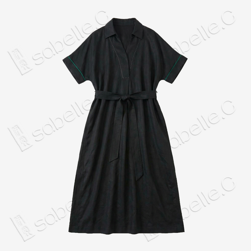 Reversible Turtle Crack Gambiered Canton Silk V-Neck Maxi Dress