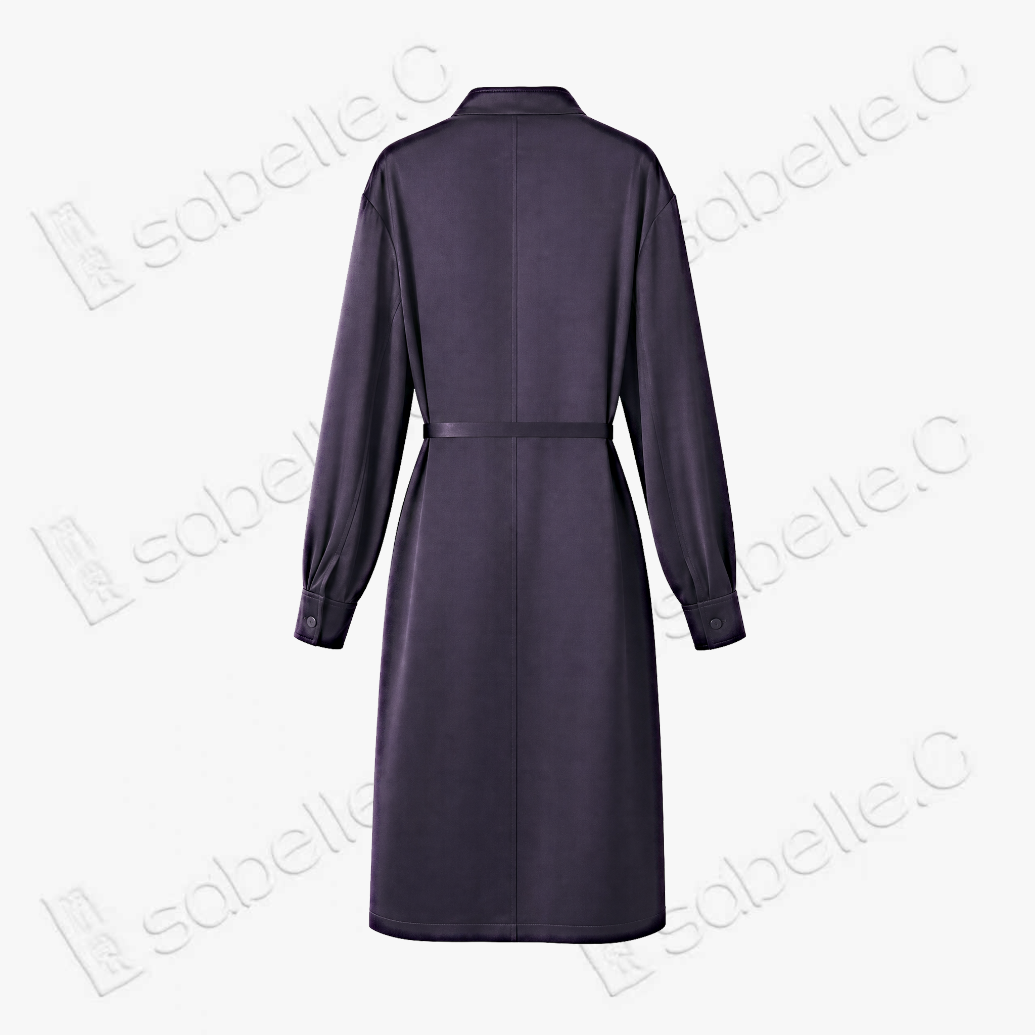 Leather-like Gambiered Canton Silk Dress - 皮子料香雲紗長裙