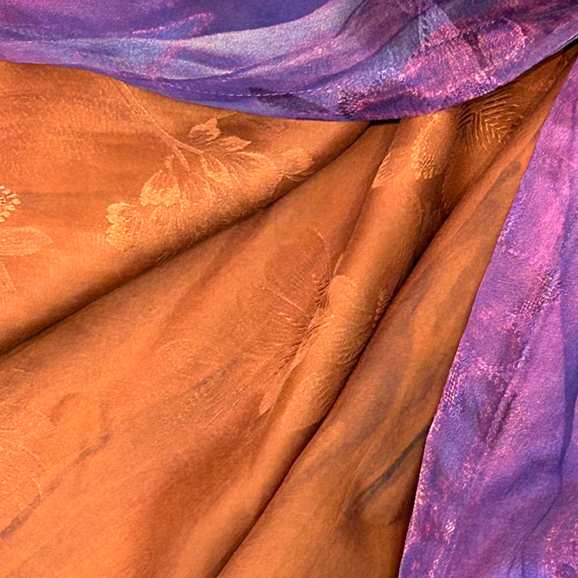 Gambiered Canton Silk Qipao