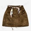 Gambiered Canton Silk Mini Skirt