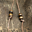 Jet Black Gilded Border Gambiered Canton Silk Set - 「玄綺金緣」香雲紗套裝