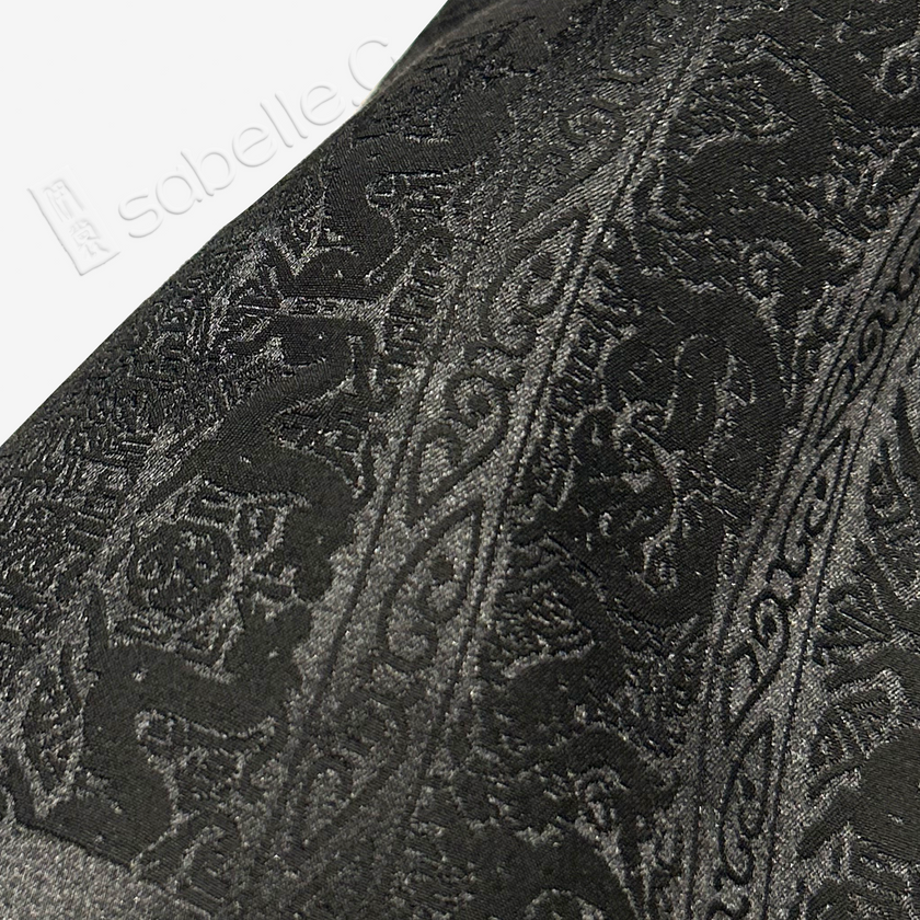 Gambiered Canton Silk Mini Skirt