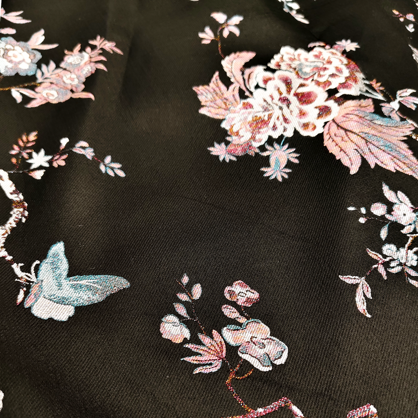 Song Brocade High-Waist Skirt (Elastic Waist)