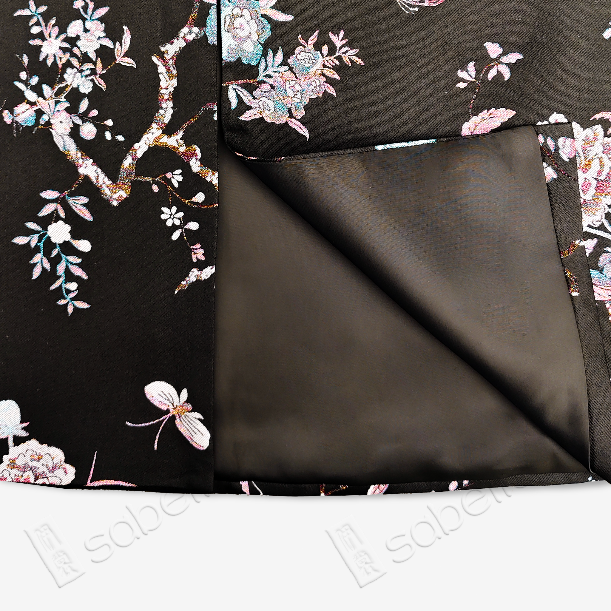 Song Brocade High-Waist Skirt (Elastic Waist)