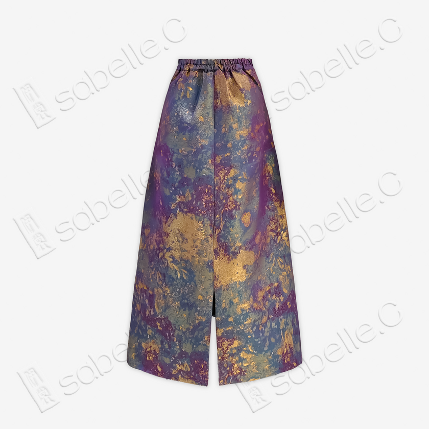 Song Brocade High-Waist Skirt (Elastic Waist)