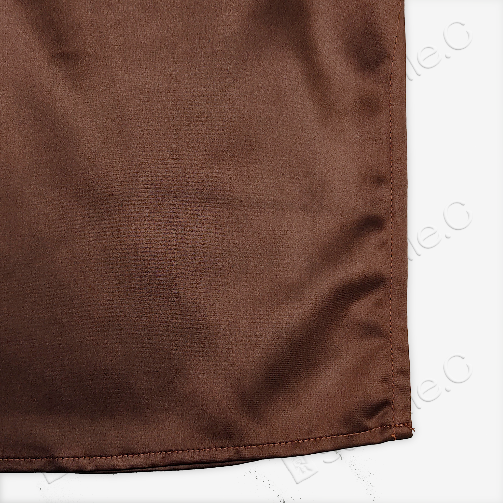 Genuine Leather Gambiered Canton Silk Skirt