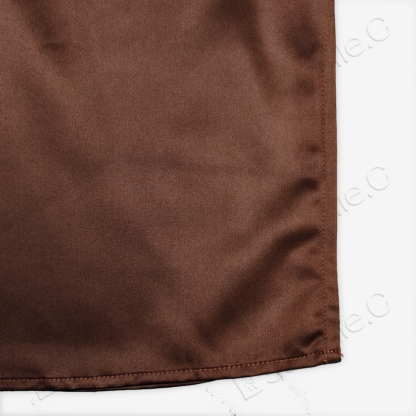 Genuine Leather Gambiered Canton Silk Skirt