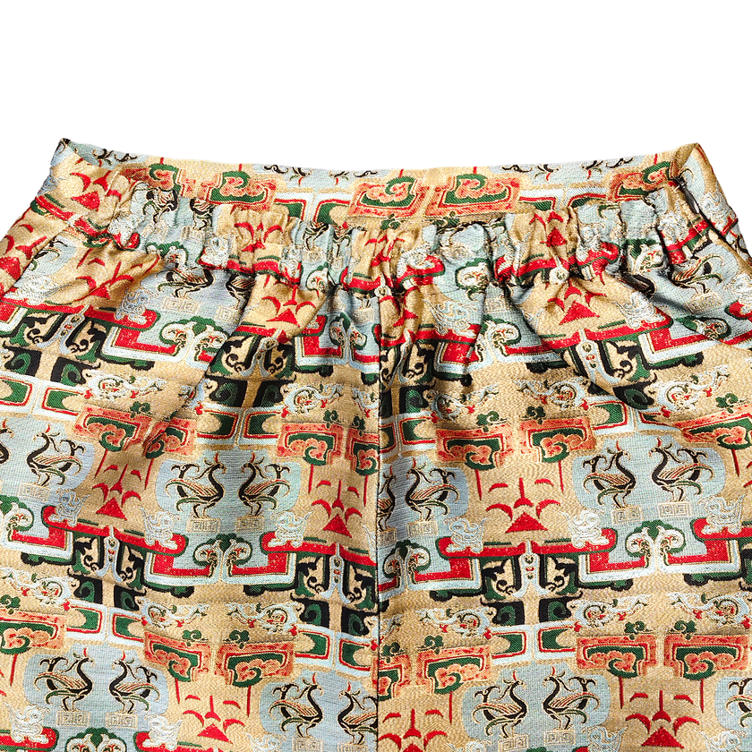 Song Brocade High-Waist Skirt (Elastic Waist)