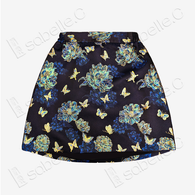 Song Brocade High-Waist Mini Skirt