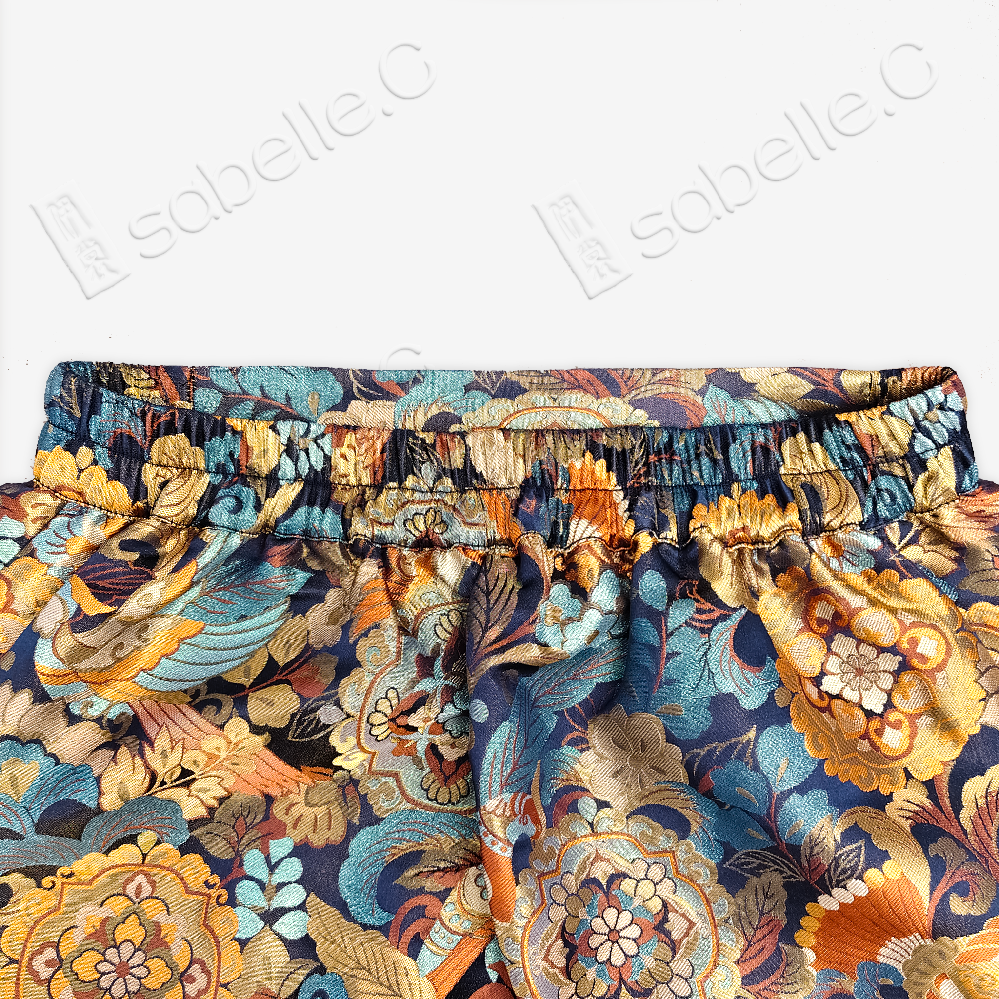 Song Brocade High-Waist Mini Skirt