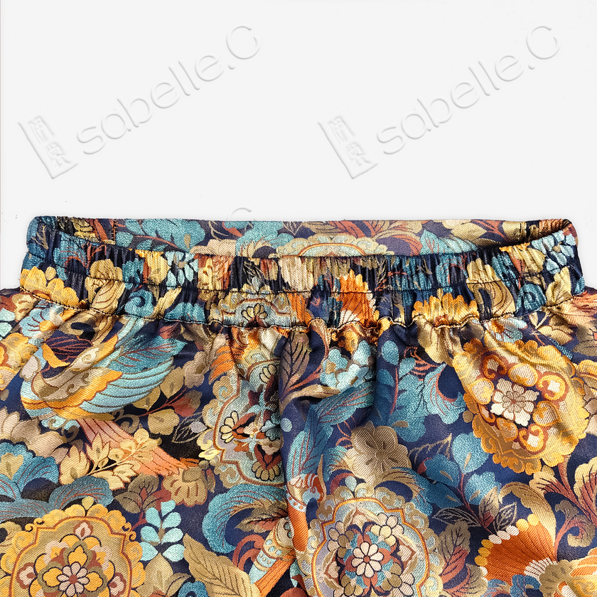 Song Brocade High-Waist Mini Skirt