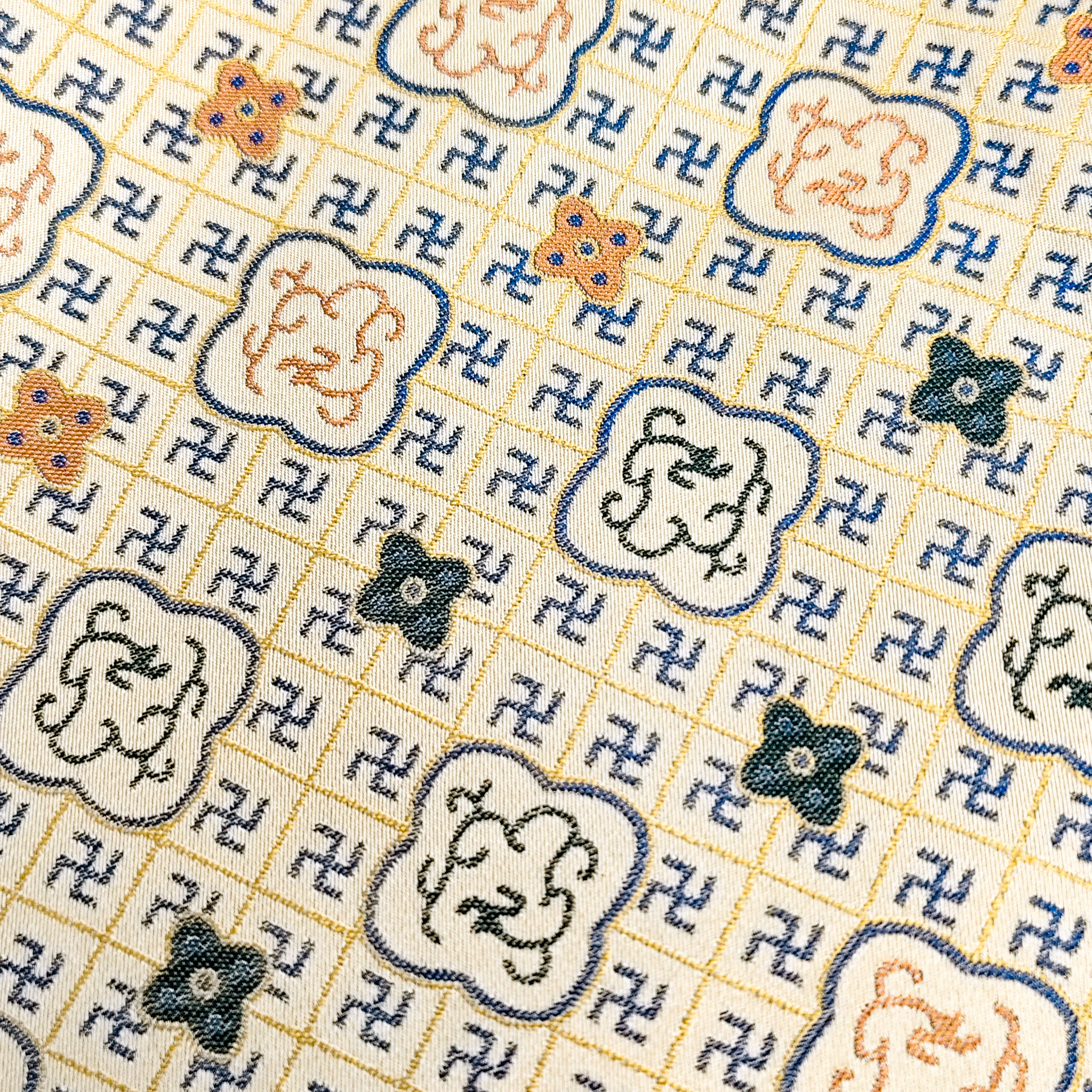 Song Brocade High-Waist Mini Skirt (Elastic Waist)