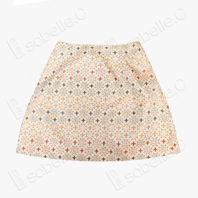 Song Brocade High-Waist Mini Skirt (Elastic Waist)