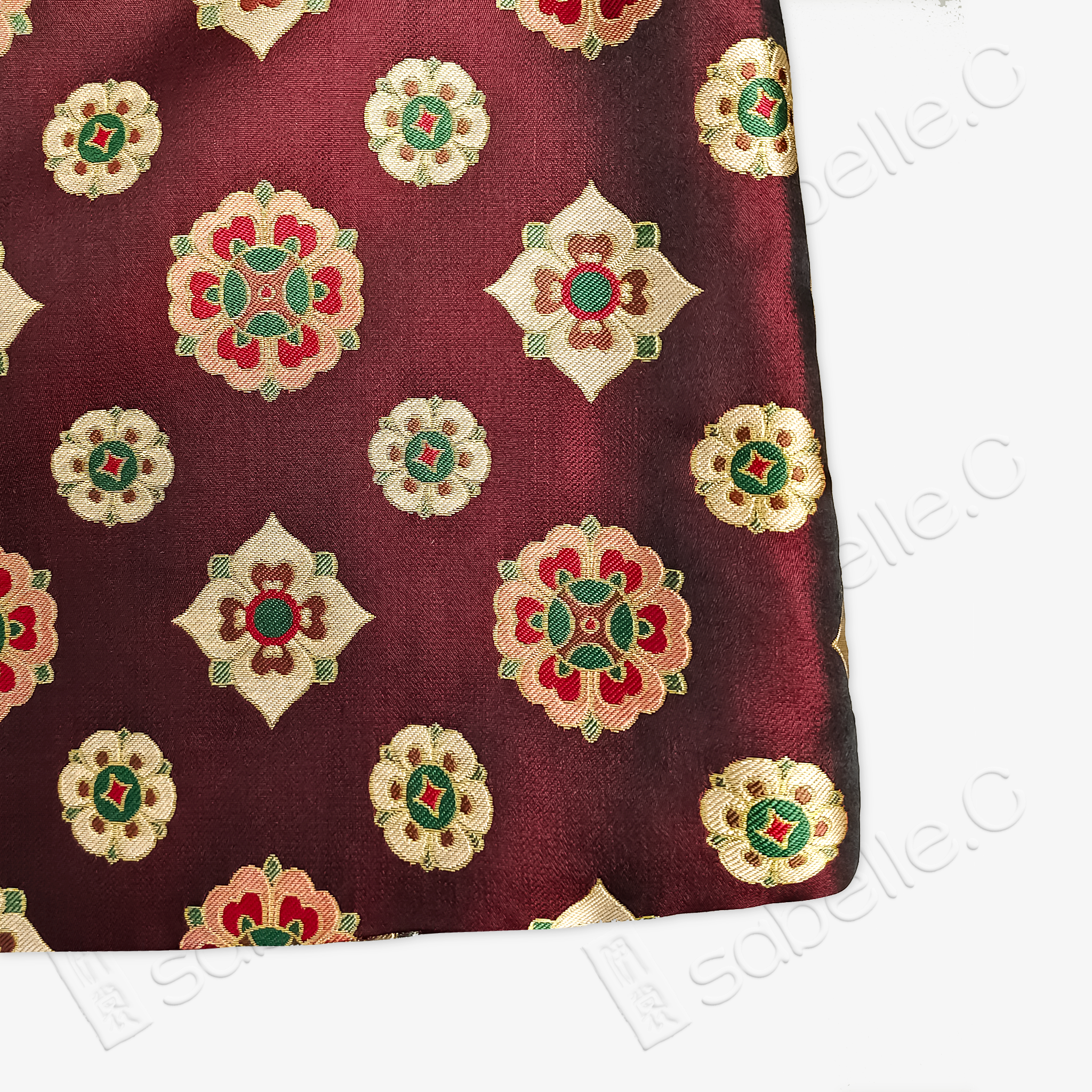 Song Brocade High-Waist Mini Skirt (Elastic Waist)