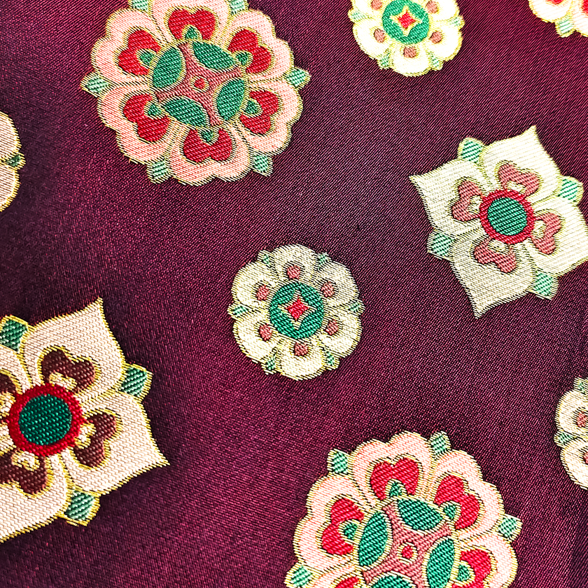 Song Brocade High-Waist Mini Skirt (Elastic Waist)