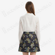 Song Brocade High-Waist Mini Skirt (Elastic Waist)