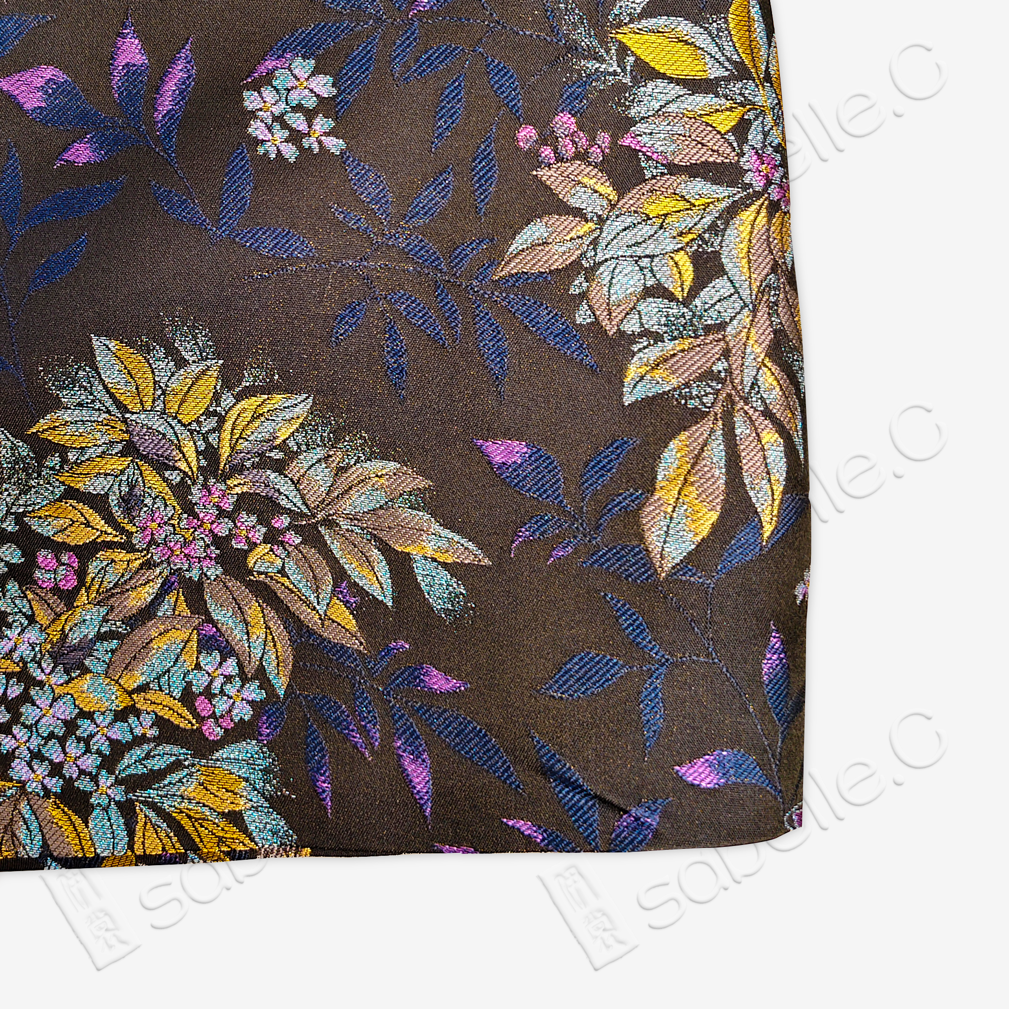 Song Brocade High-Waist Mini Skirt (Elastic Waist)