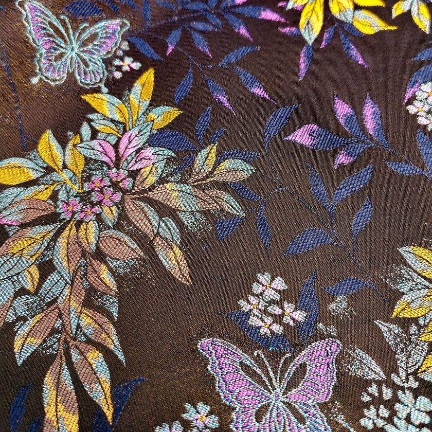 Song Brocade High-Waist Mini Skirt (Elastic Waist)