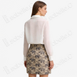 Song Brocade High-Waist Mini Skirt (Elastic Waist)