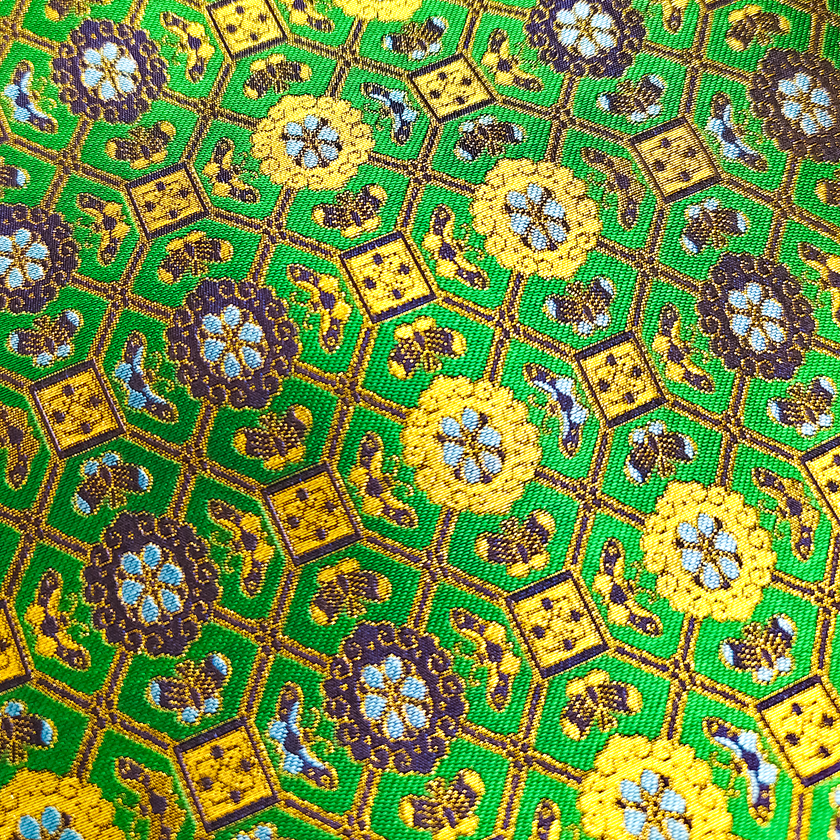 Song Brocade High-Waist Mini Skirt (Elastic Waist)