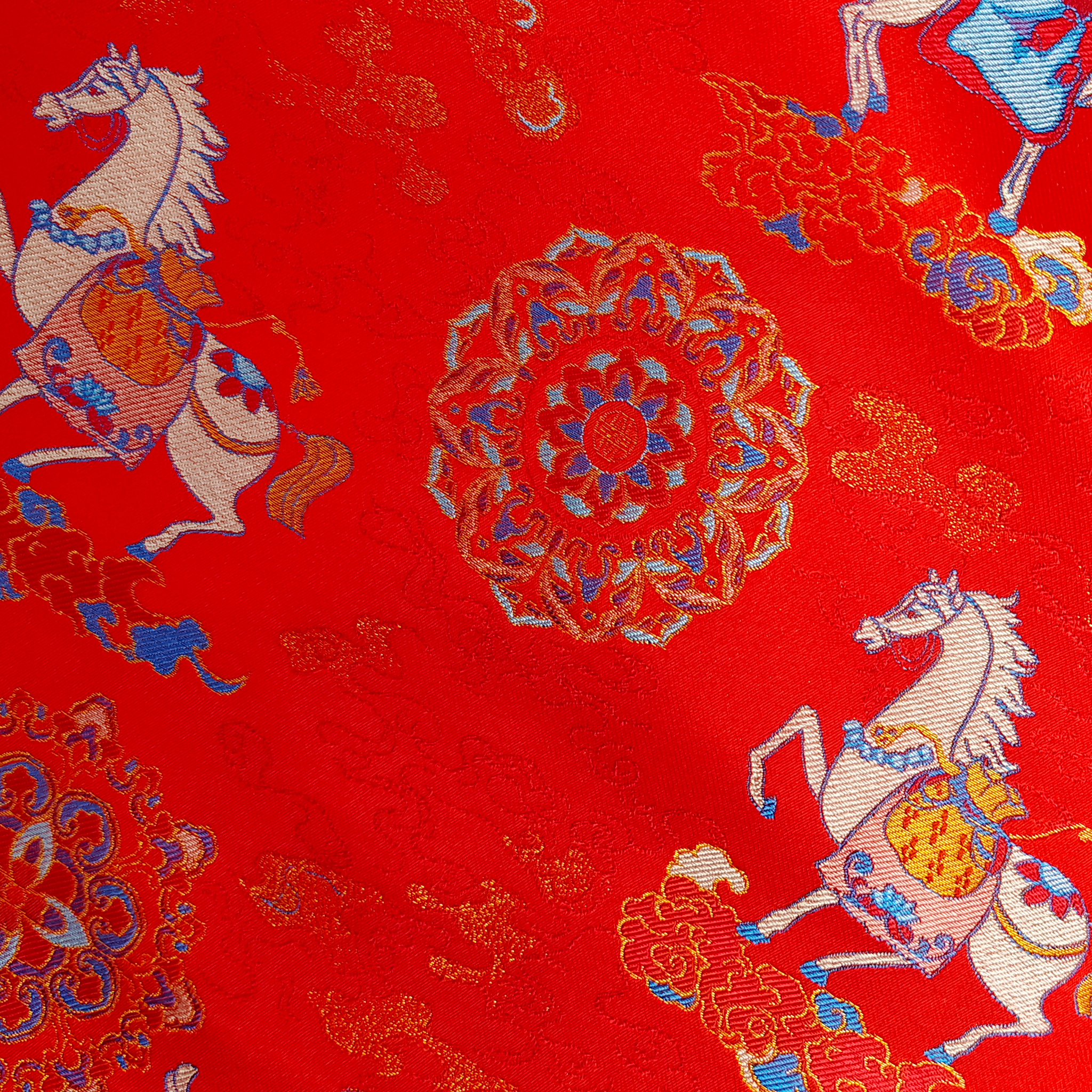 Song Brocade High-Waist Mini Skirt (Elastic Waist)