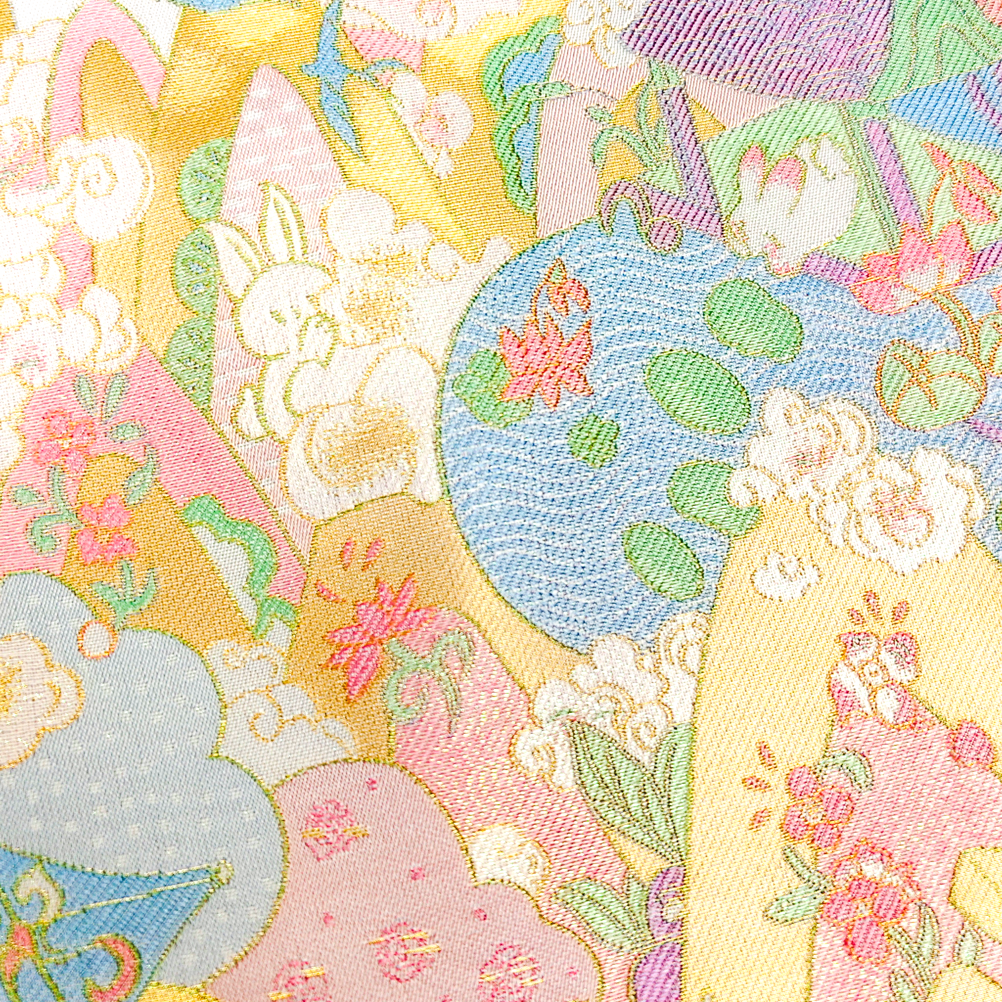 Song Brocade High-Waist Mini Skirt (Elastic Waist)