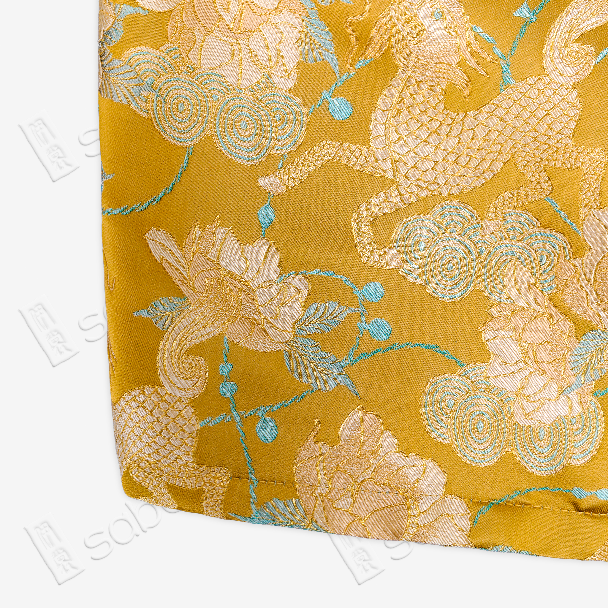 Song Brocade High-Waist Mini Skirt (Elastic Waist)