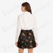 Song Brocade High-Waist Mini Skirt (Elastic Waist)
